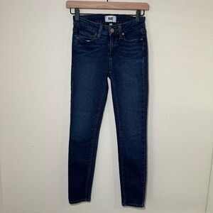 PAIGE Jeans Women's Size 25 Blue Dark Wash Verdugo Crop Denim